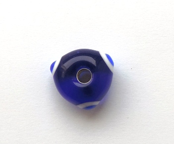 Náhled výrobku: Keltský trojhraný korálek - modrý